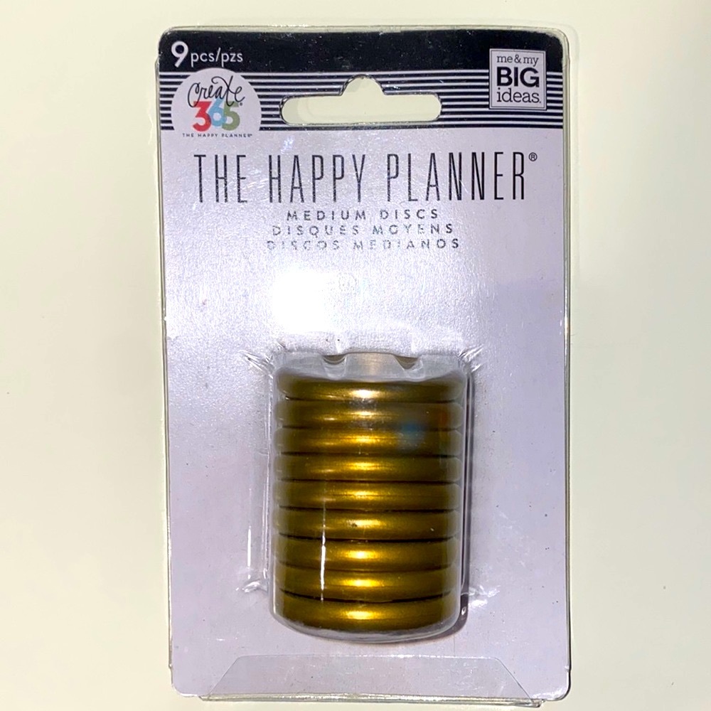 Happy Planner 9 piece bronze discs